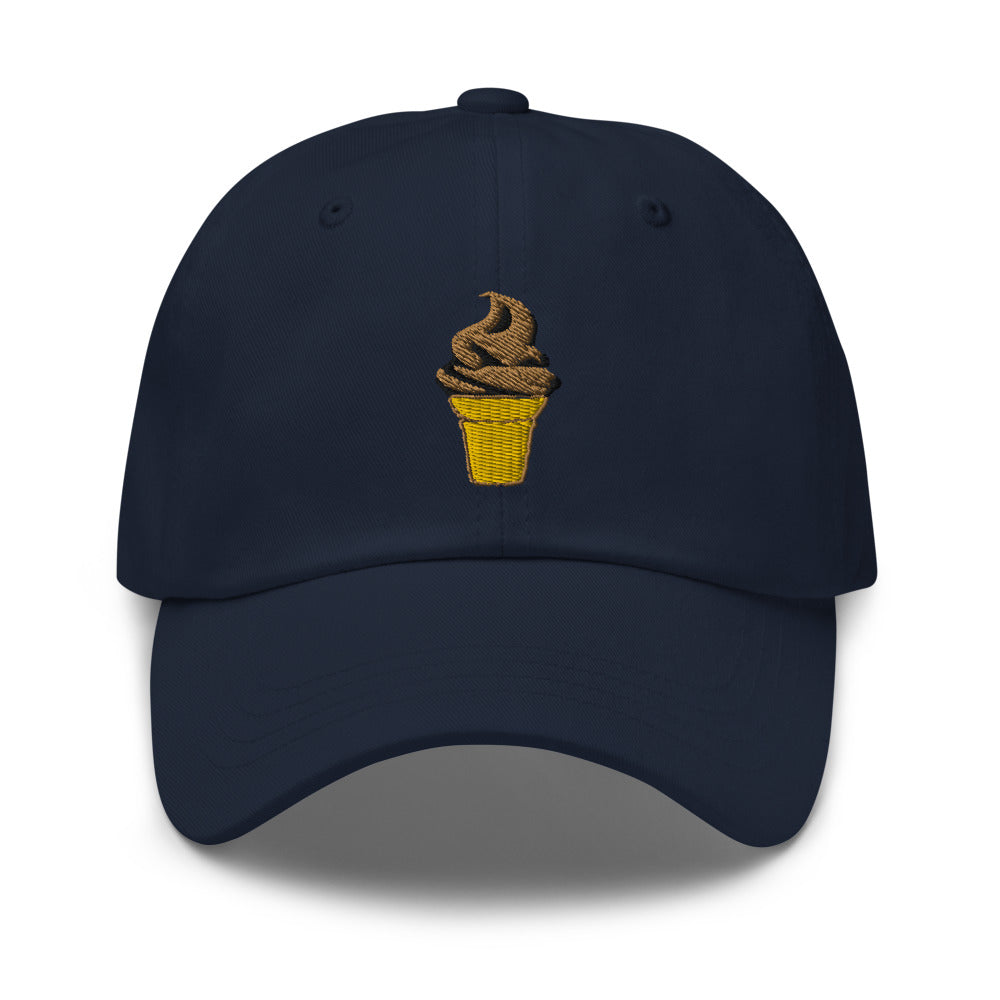 Ice Cream Hat - Chocolate Soft Serve Cone