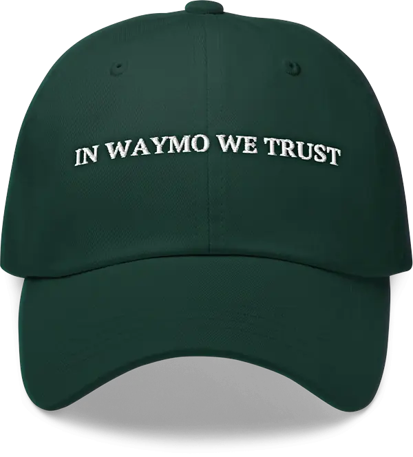 IN WAYMO WE TRUST, a custom HatGPT design