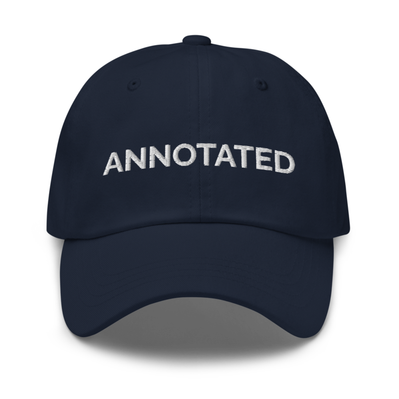 Annotated Hat - Navy