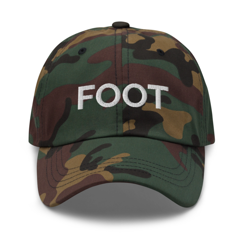 Foot Hat - Green Camo