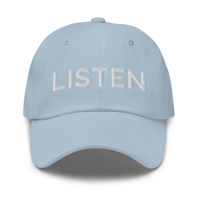 Listen Hat - Light Blue