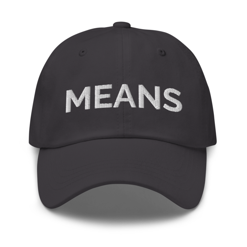 Means Hat - Dark Grey