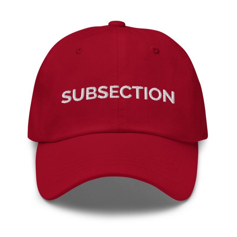 Subsection Hat - Cranberry