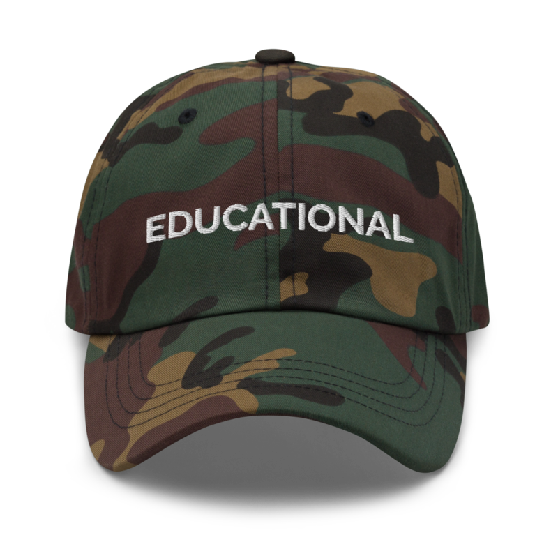 Educational Hat - Green Camo