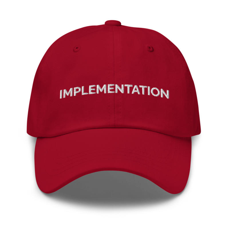 Implementation Hat - Cranberry