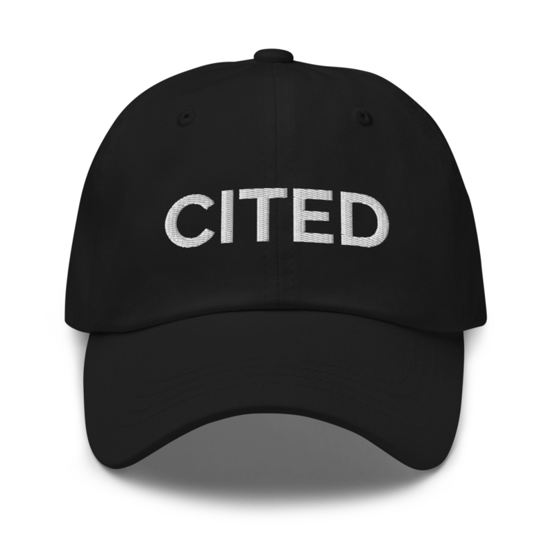 Cited Hat - Black