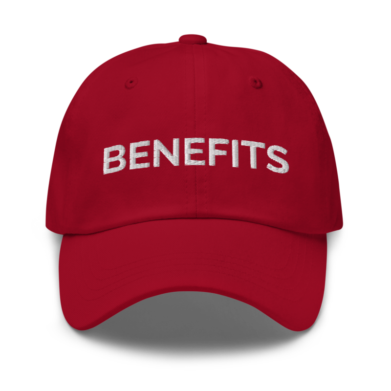 Benefits Hat - Cranberry