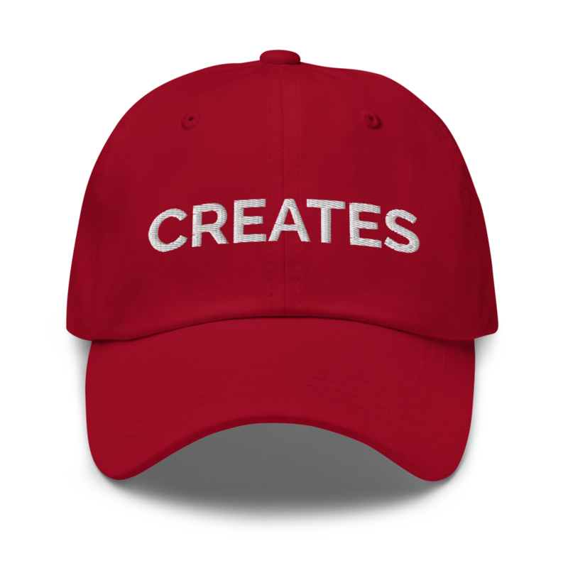 Creates Hat - Cranberry