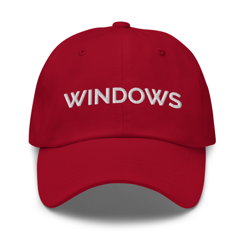 Windows Hat - Cranberry