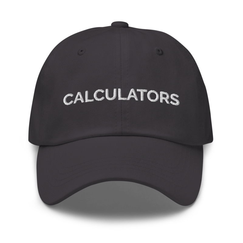 Calculators Hat - Dark Grey