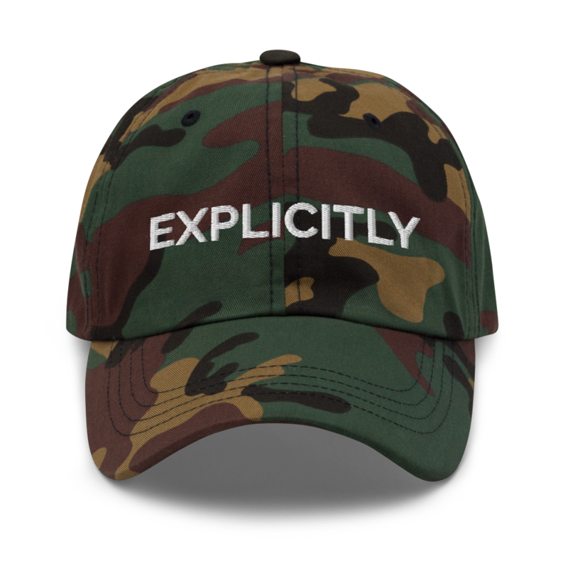 Explicitly Hat - Green Camo