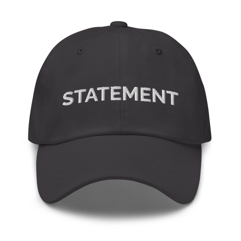 Statement Hat - Dark Grey