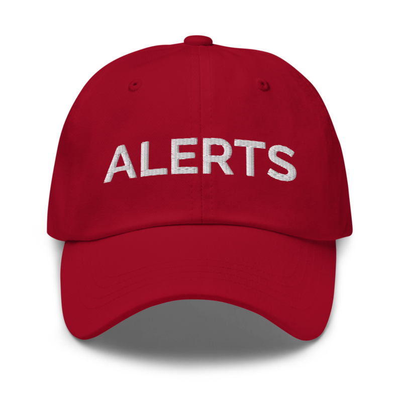 Alerts Hat - Cranberry
