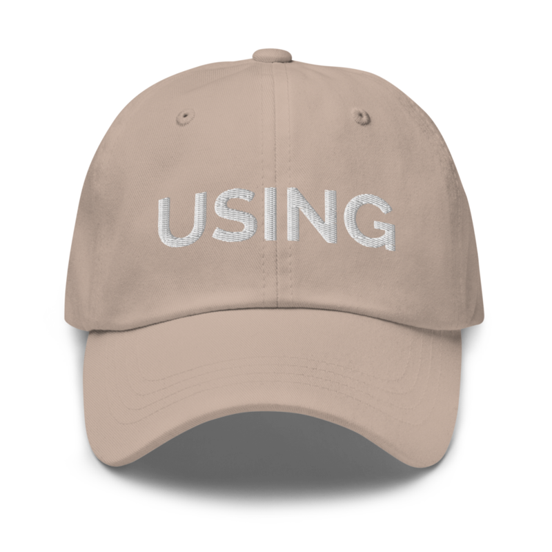 Using Hat - Stone