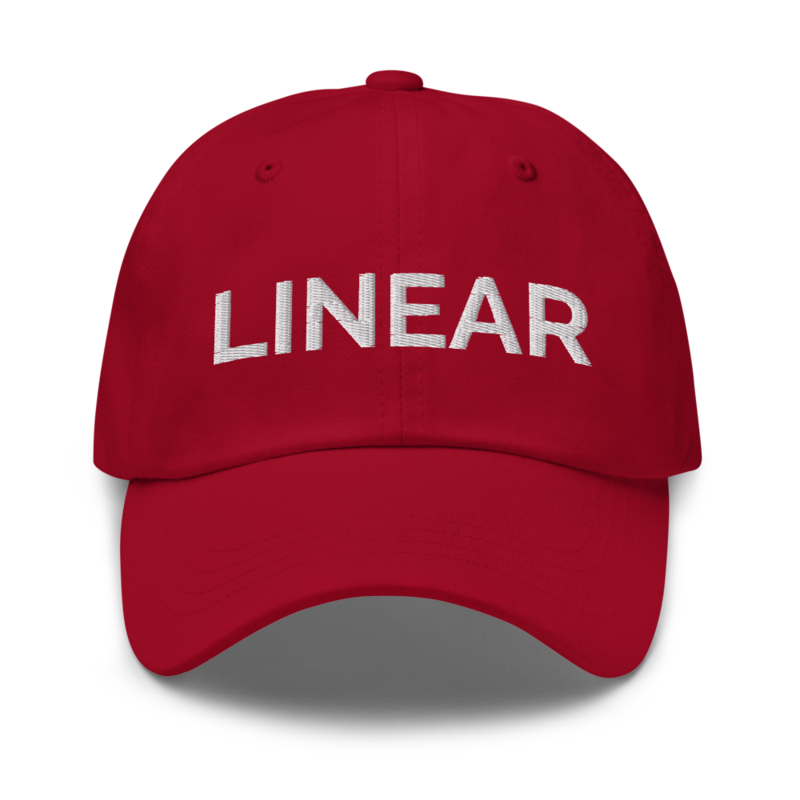 Linear Hat - Cranberry