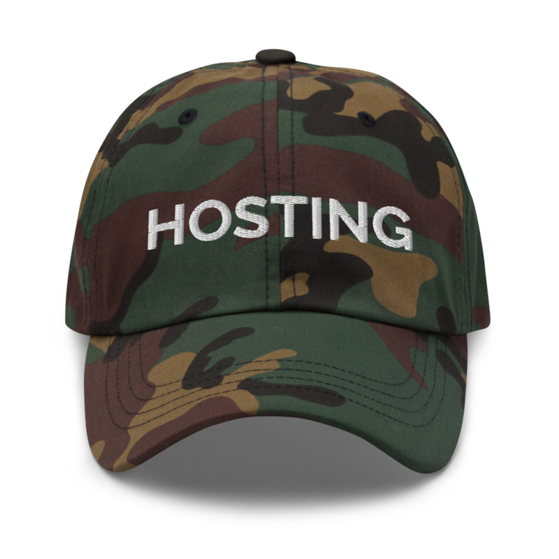 Hosting Hat - Green Camo