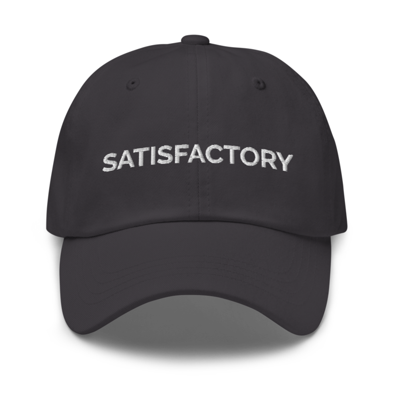 Satisfactory Hat - Dark Grey