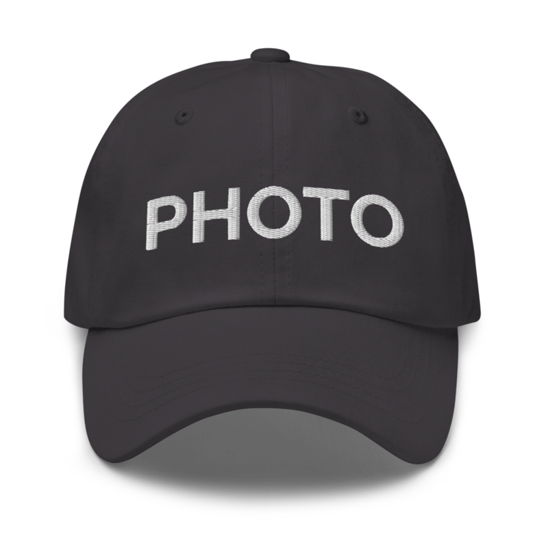 Photo Hat - Dark Grey