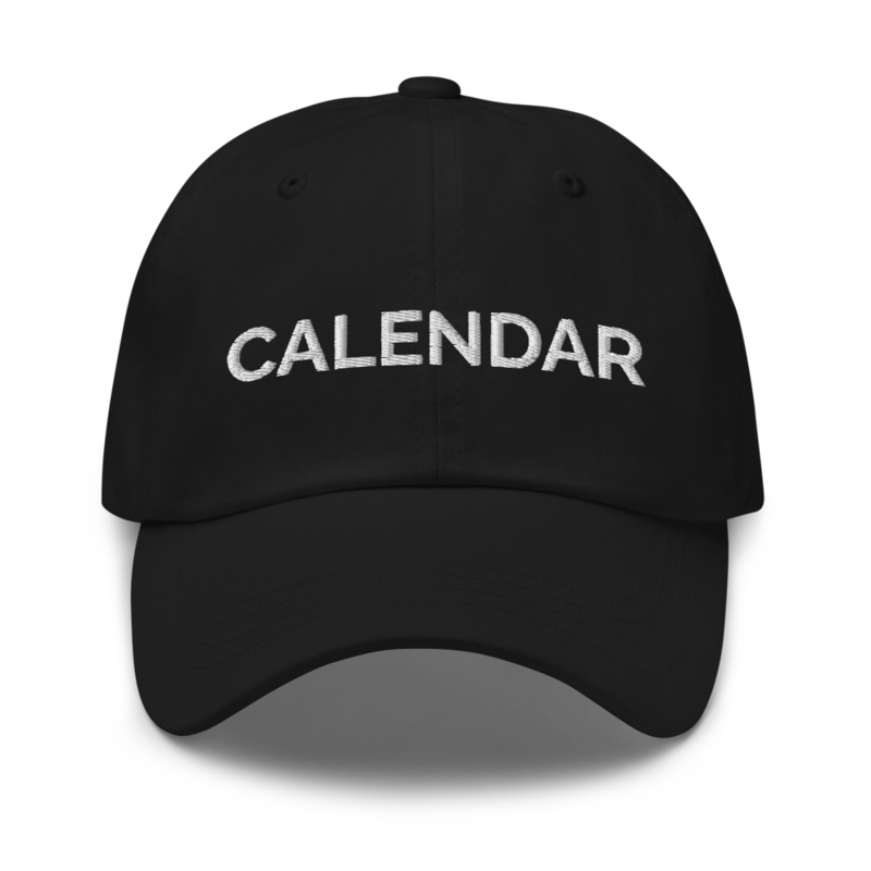 Calendar Hat - Black