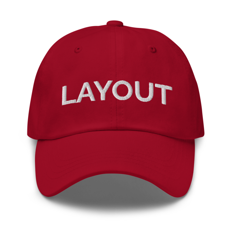 Layout Hat - Cranberry