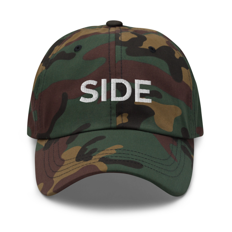 Side Hat - Green Camo