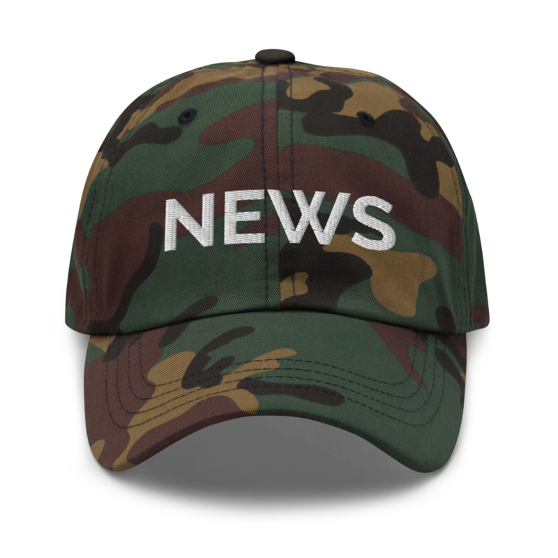 News Hat - Green Camo