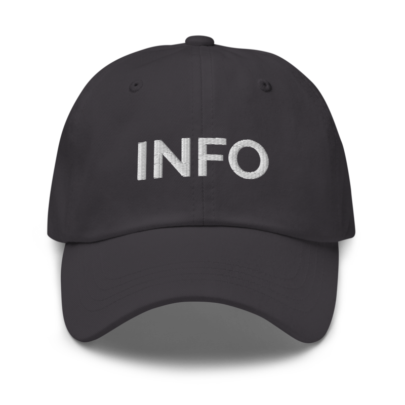 Info Hat - Dark Grey