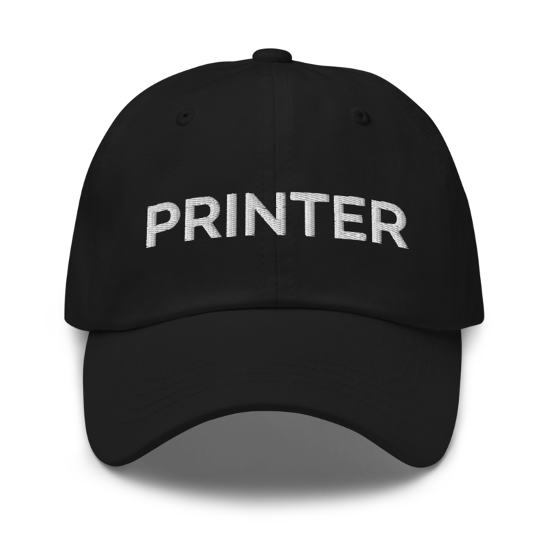 Printer Hat - Black