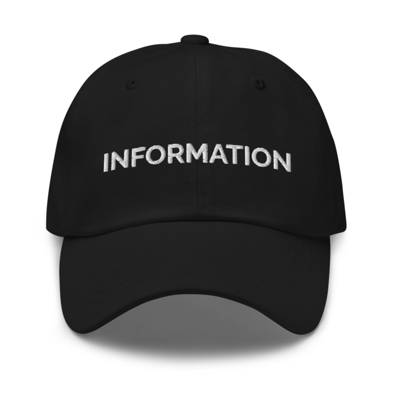 Information Hat - Black