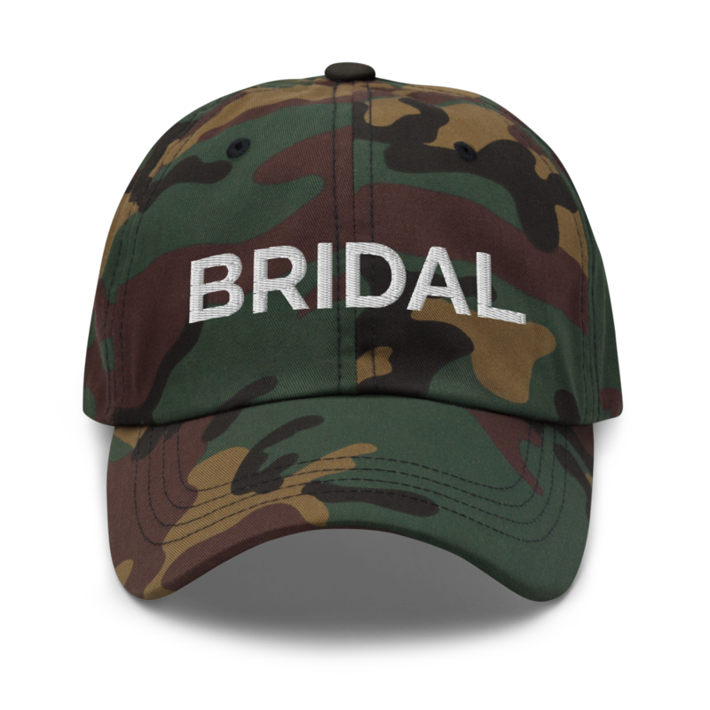 Bridal Hat - Green Camo