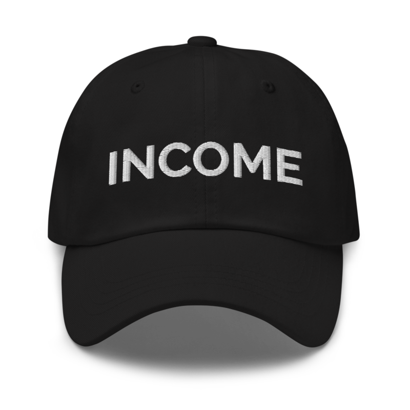 Income Hat - Black