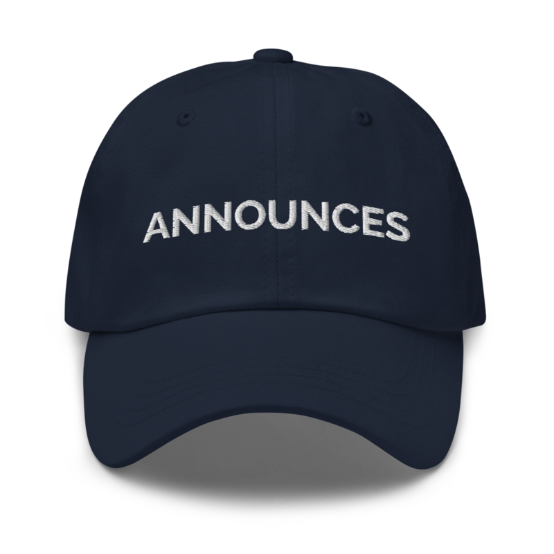 Announces Hat - Navy