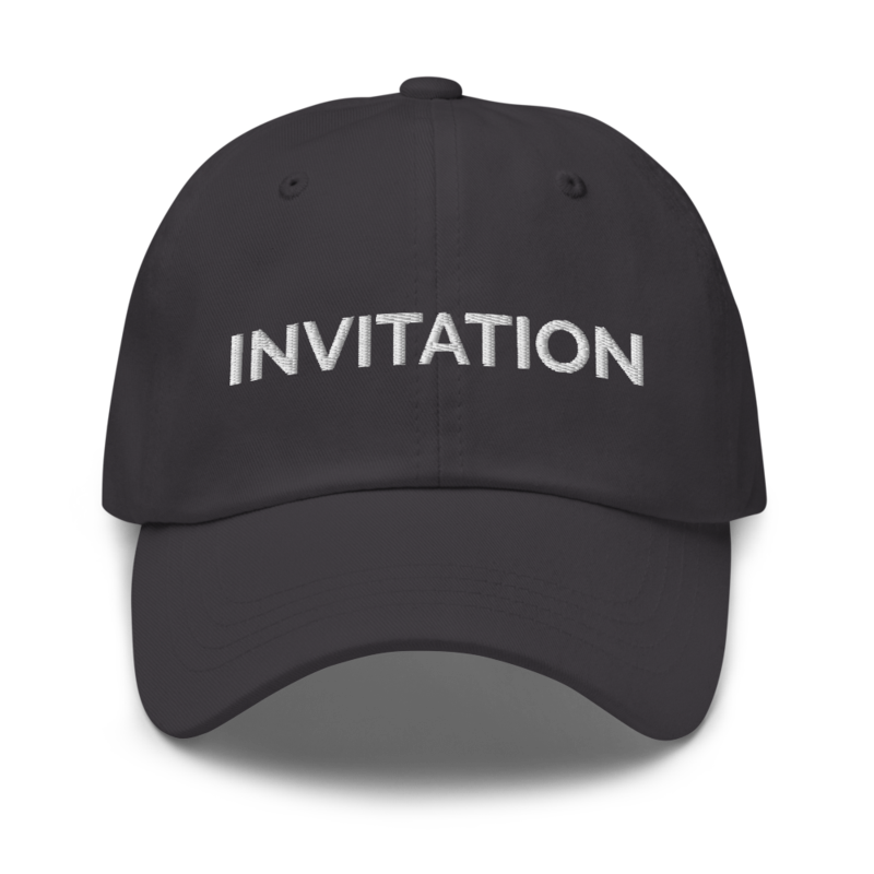 Invitation Hat - Dark Grey