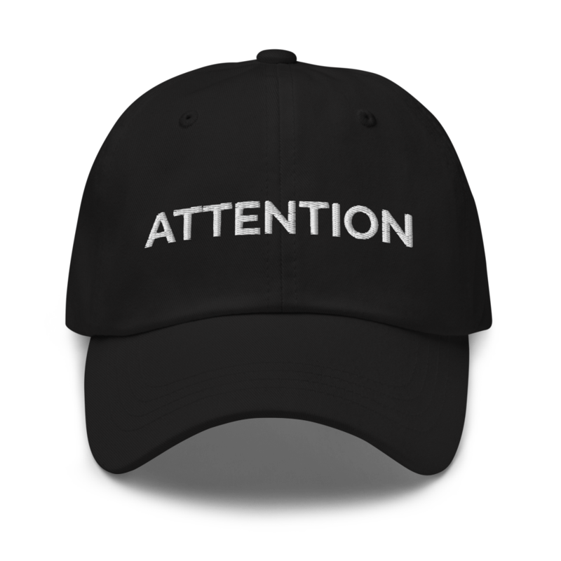 Attention Hat - Black