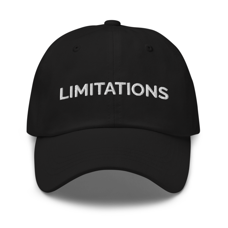 Limitations Hat - Black