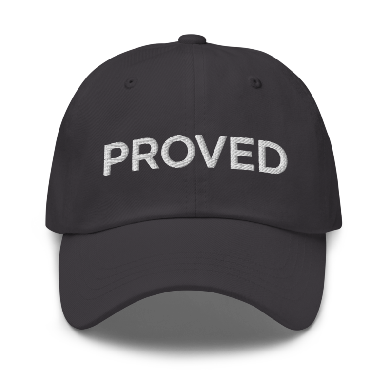 Proved Hat - Dark Grey
