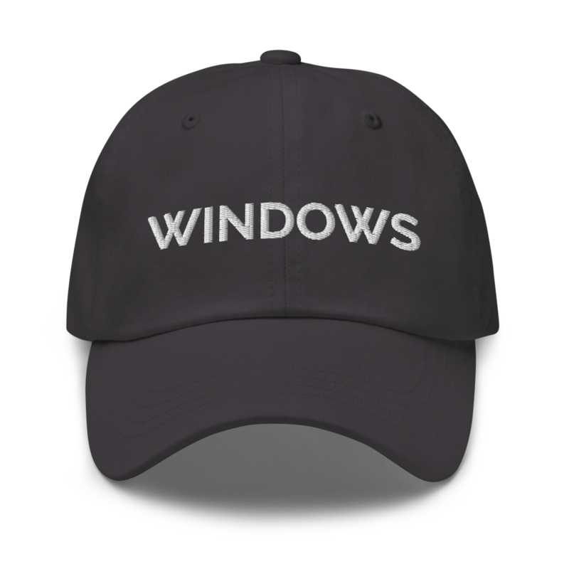 Windows Hat - Dark Grey