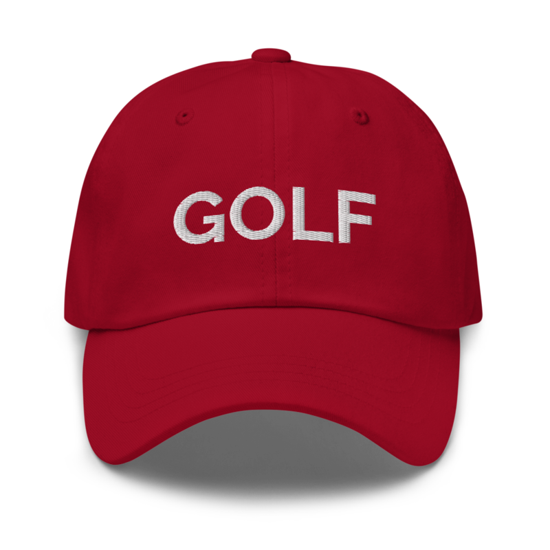 Golf Hat - Cranberry