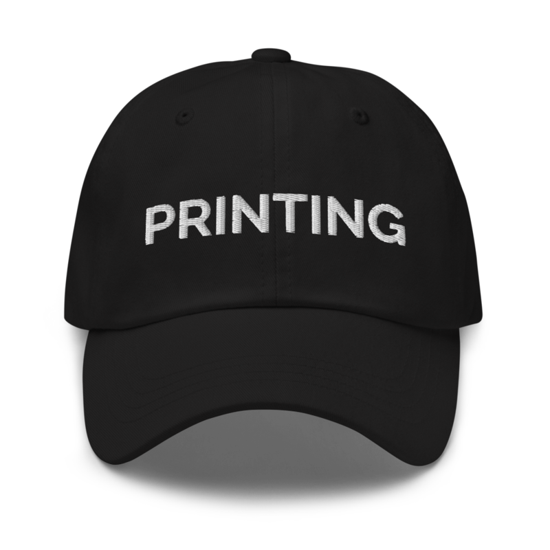 Printing Hat - Black