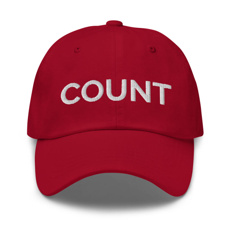 Count Hat - Cranberry
