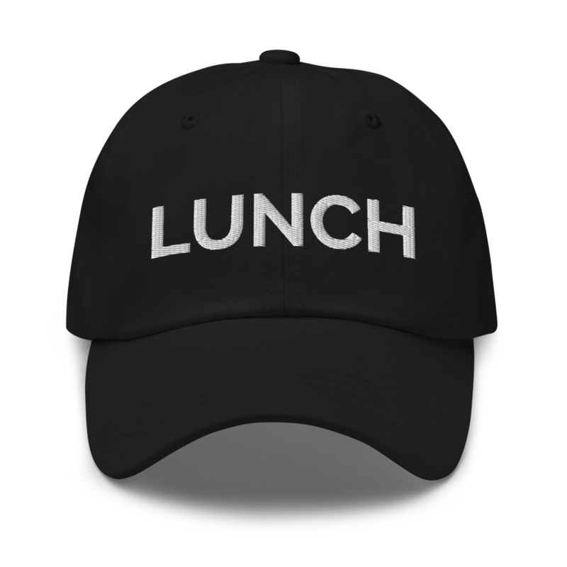 Lunch Hat - Black
