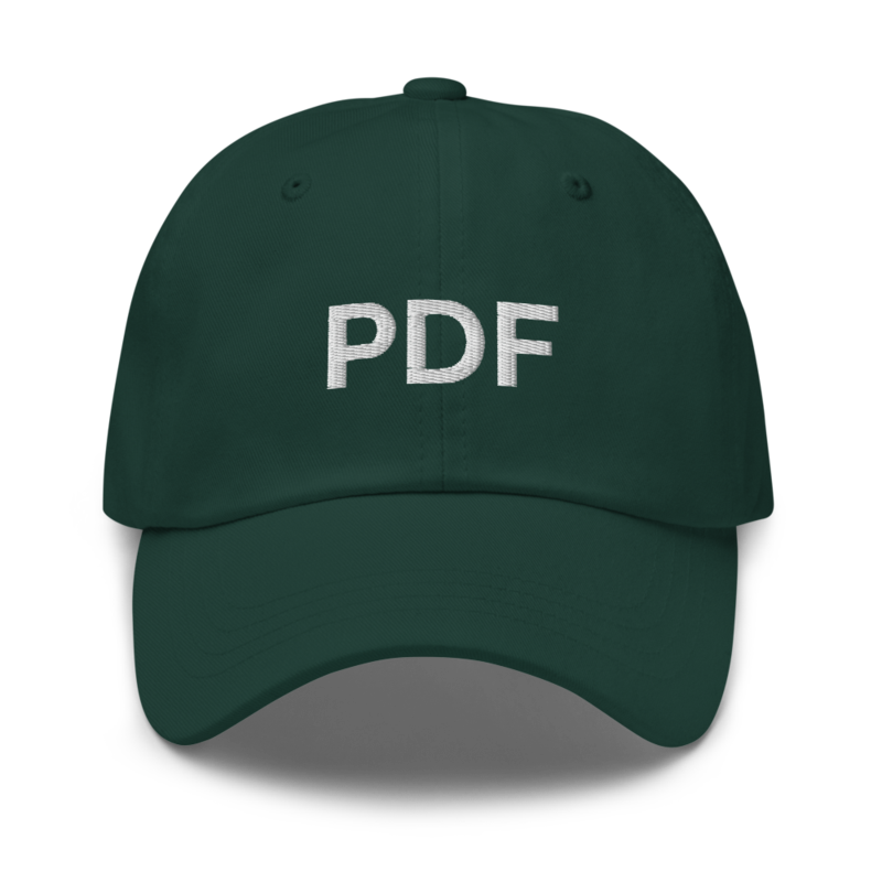 Pdf Hat - Spruce