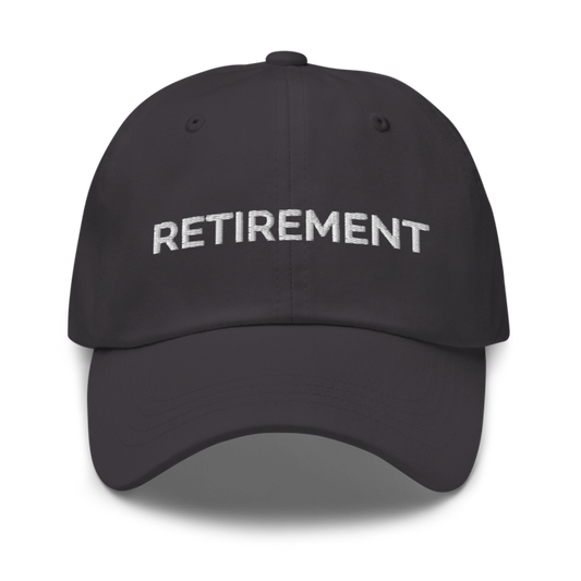 Retirement Hat - Dark Grey