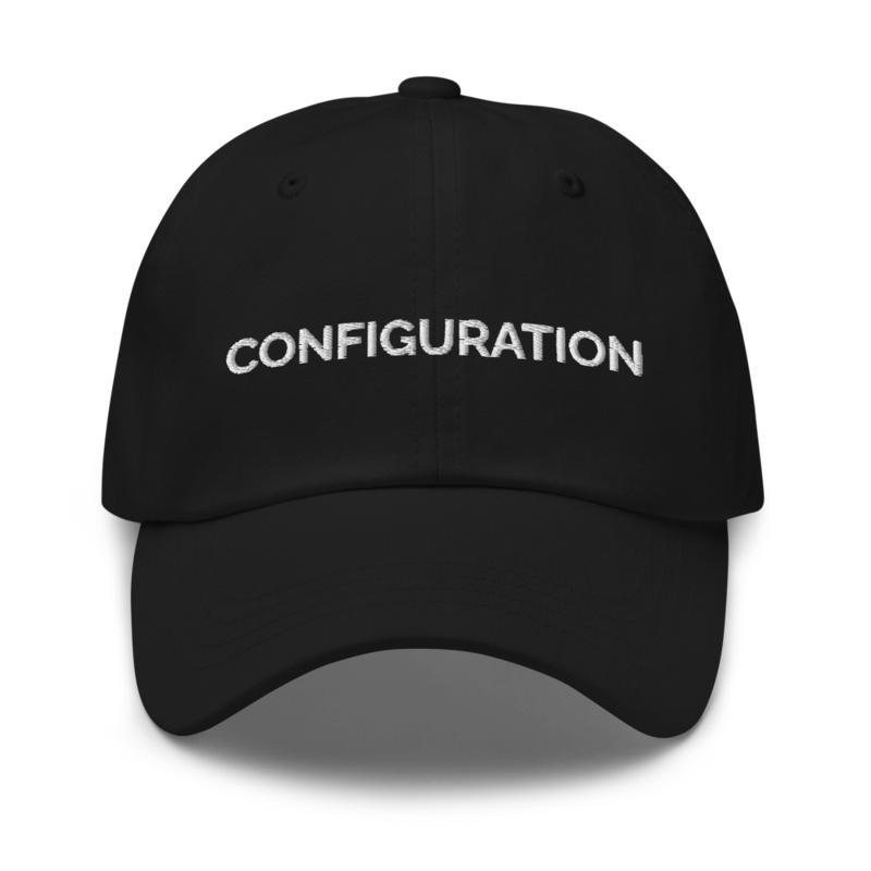 Configuration Hat - Black