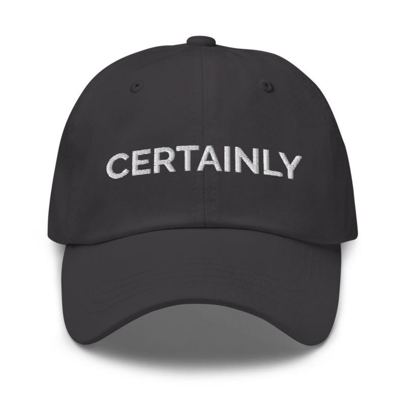Certainly Hat - Dark Grey