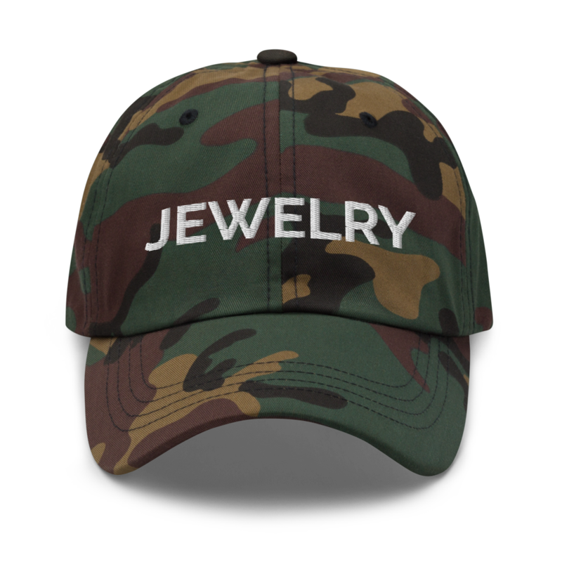 Jewelry Hat - Green Camo