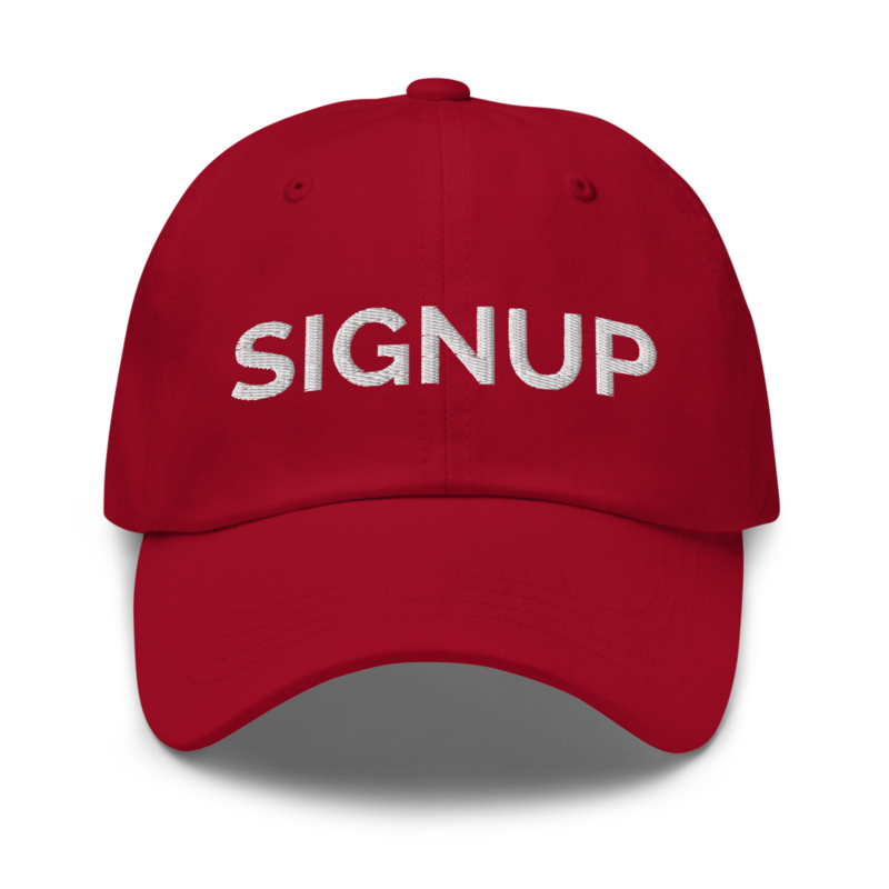 Signup Hat - Cranberry