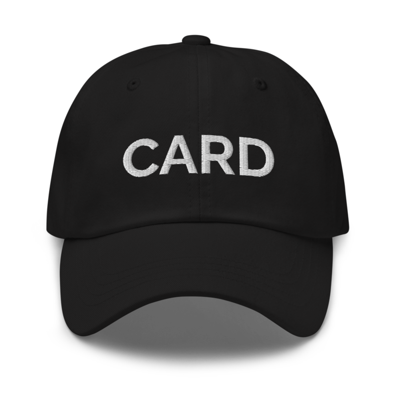 Card Hat - Black