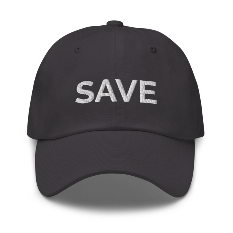 Save Hat - Dark Grey