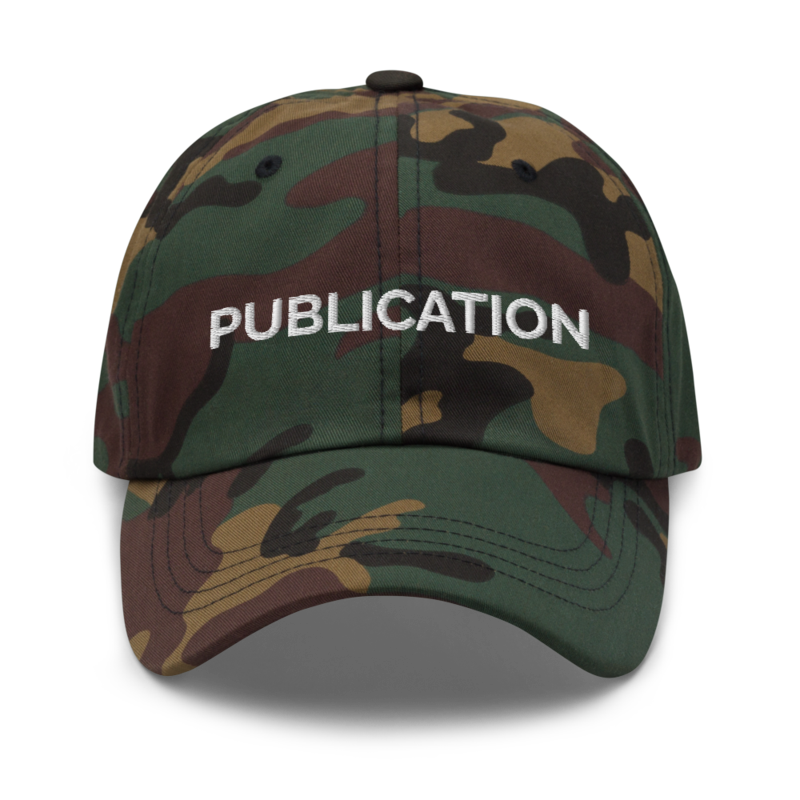 Publication Hat - Green Camo